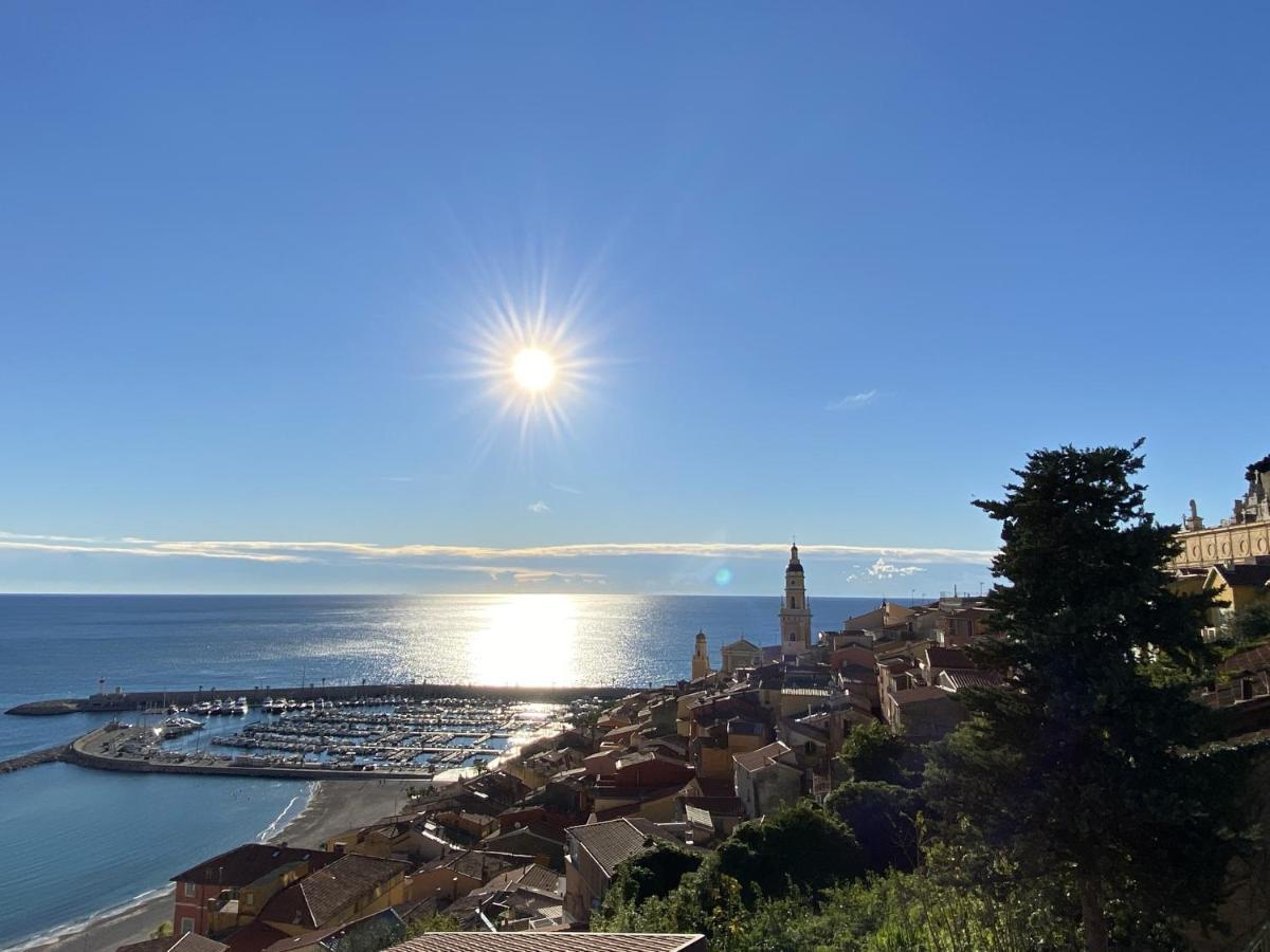 Le Vigia-Vue Mer-Terrasse-Climatisation-Parking Menton Kültér fotó