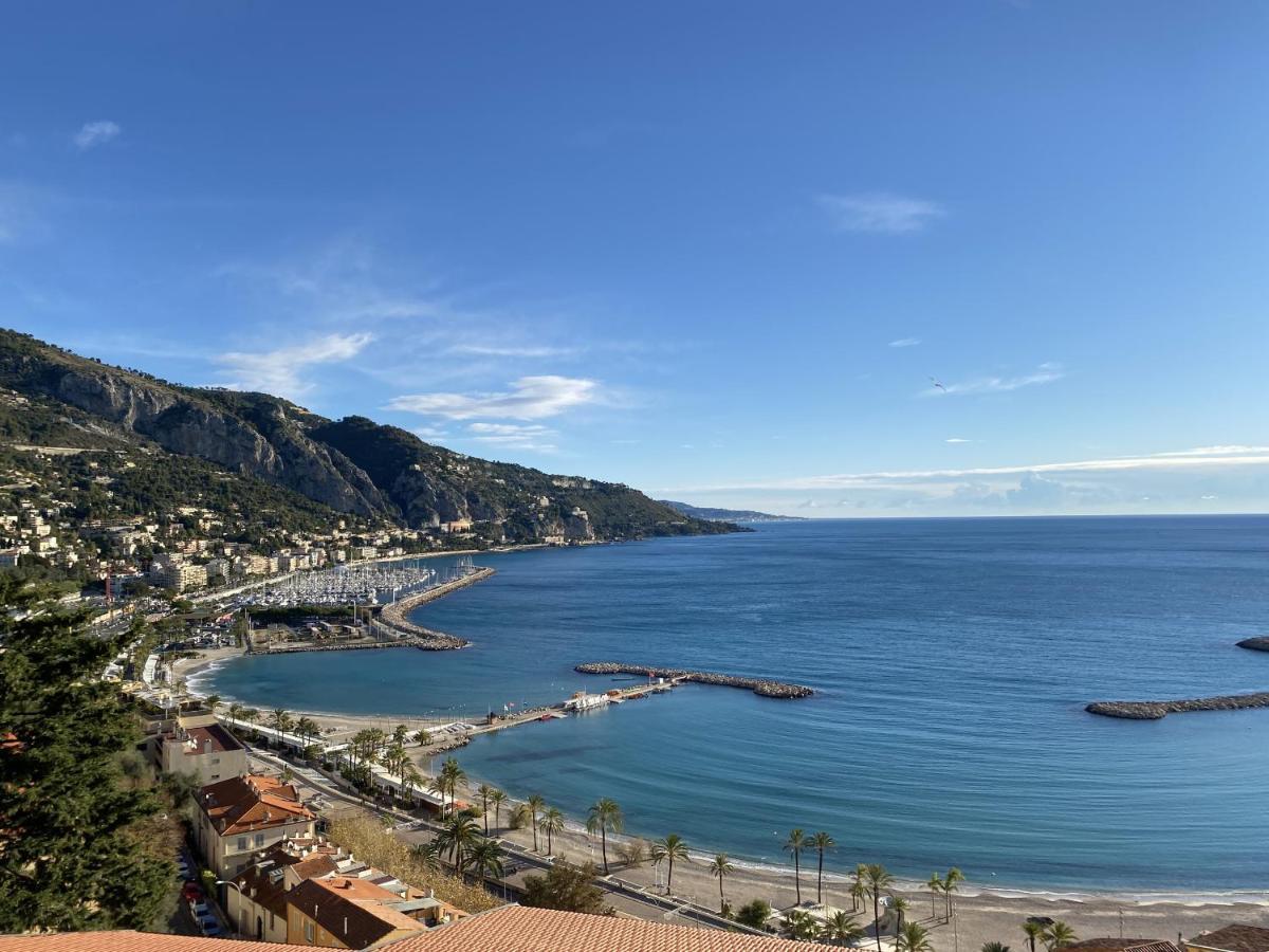 Le Vigia-Vue Mer-Terrasse-Climatisation-Parking Menton Kültér fotó