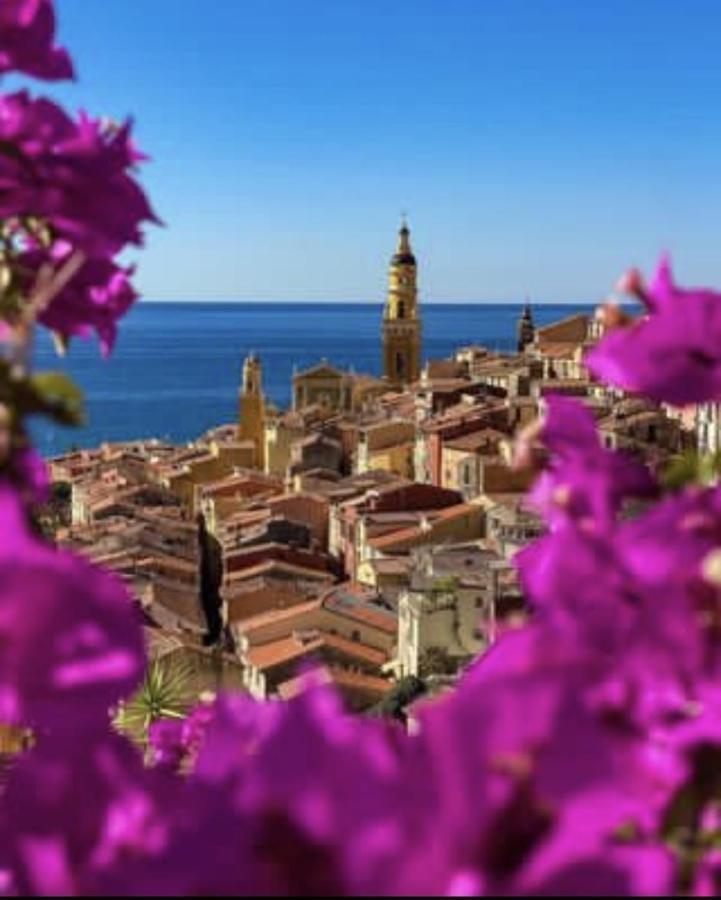 Le Vigia-Vue Mer-Terrasse-Climatisation-Parking Menton Kültér fotó