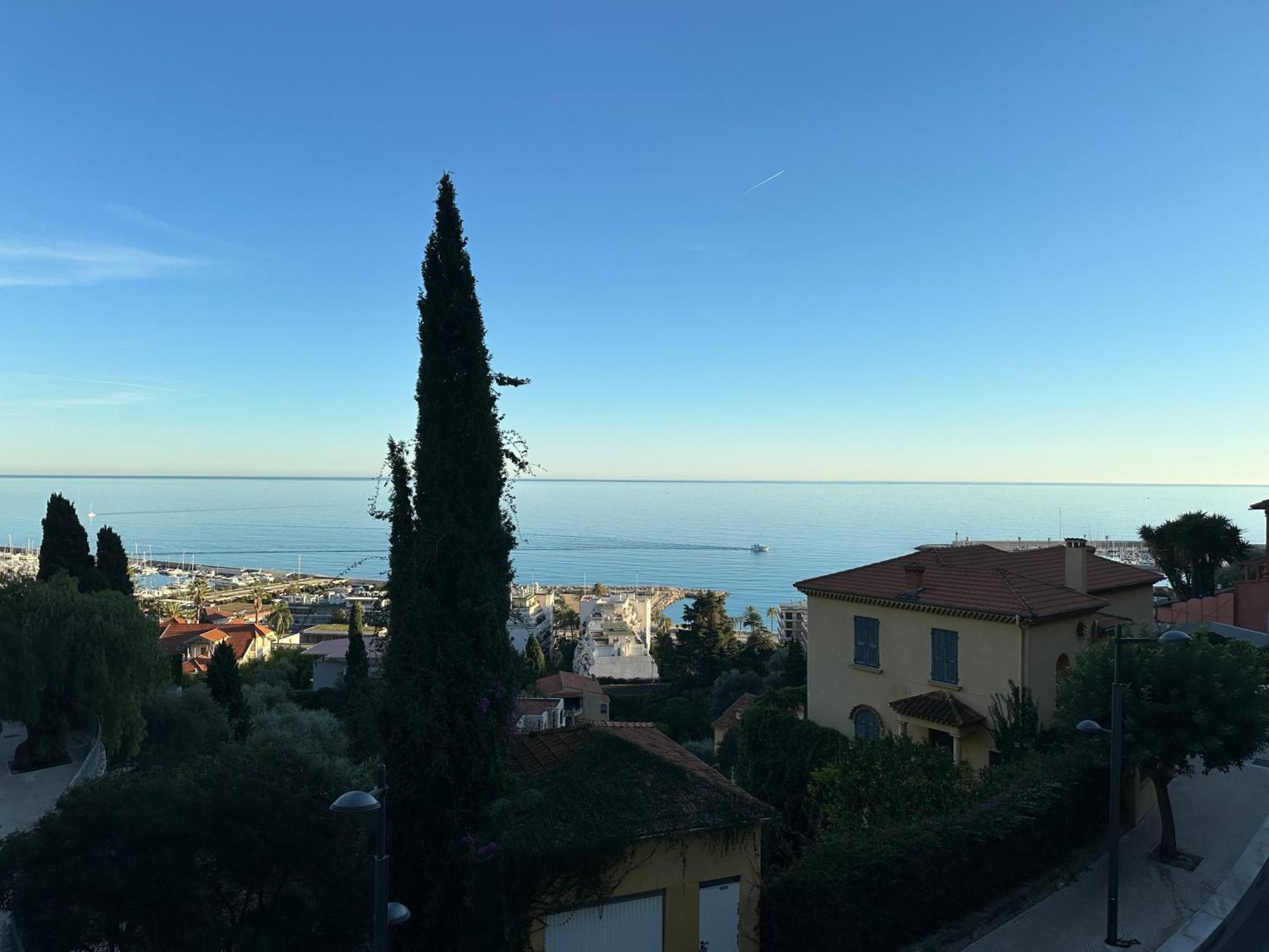 Le Vigia-Vue Mer-Terrasse-Climatisation-Parking Menton Kültér fotó